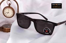 Grey Jack Polarized Black Frame Rectangle Genuine Sunglasses