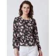 Casual Full Sleeve Floral Print Women Multicolor Top