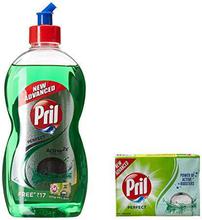 Pril Green 225ml ( Free Soap)