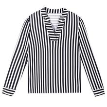 Long-sleeved blouse _ autumn new striped shirt age