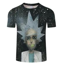 Rick and Morty t shirt Galaxy tshirt Men t-shirt 3D Tops&Tees Funny