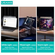 USAMS Laptop Screen Lamp LED Light Dimmable USB Desk Lamps Monitor Laptop Screen Light Bar LED Desktop For Study Reading Light