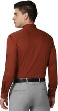 Peter England Maroon Full Sleeves Formal Shirt For Men PESFOSLFU43334
