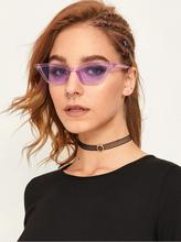 Transparent Frame Cat Eye Sunglasses