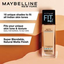 Maybelline New York Fit Me Matte+Poreless Liquid Foundation 125 Nude Beige 30ml