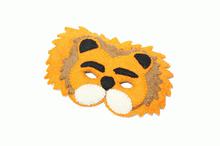 Yellow Felt Lion Mask For Kids