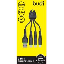 Budi 3 In 1 Fast charging Data Cable