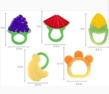 FDA-Approved Soft Silicone Fruit Teethers for Babies Fridge & Dishwasher Safe BPA-Free