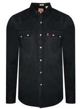 Levis Black Casual Denim Shirt For Men (18259-0025)