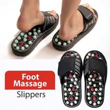 Acupressure Paduka Spring Sandle Black/White Foot Reflexology Massage Slippers