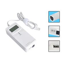 90W Universal Laptop Power Adapter Smart Charger with LCD White