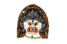 White Bhairav Face Mask Showpiece