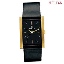 Titan 1071YL01 Classique Black Dial Analog Watch For Men- Black