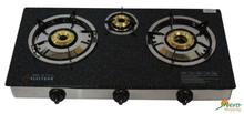 Electron Gas Stove Glass Top 3 Burner