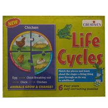 Creative Educational Aids Life Cycles Puzzle Game- Multicolored