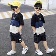 Short-sleeved suit _ kids boy summer dress stitching