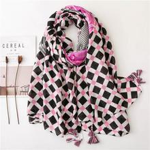 Korean Style Sun Protection Premium Printed Scarves For