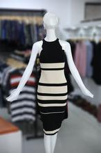 Women Woolen Stripe Dress