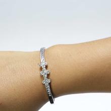 Silver Stone Studded Bangles For Women