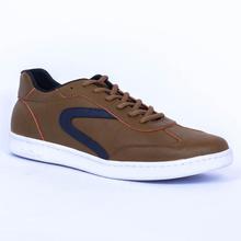 Caliber Shoes Mehendi  Casual Lace Up Shoes For Men - ( 523 O)