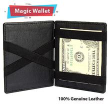 Pure Leather Magic Wallet - Black