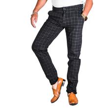 Virjeans Stretchable Cotton Check Black Chinos Pant for Men (VJC 715) 3