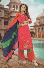 DESIGNER Kurti RT9453-Red/Red and Green