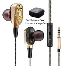 MOOJECAL Dual Driver Earphones In-Ear Stereo Bass