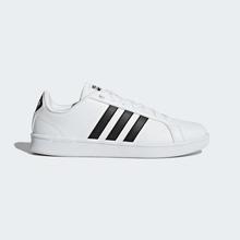 Adidas White Cloudfoam Advantage Sport Inspired Shoes For Men - AW4294
