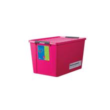 Lock And Lock Easy Clip Storage Box (60L), Pink-1 Pc