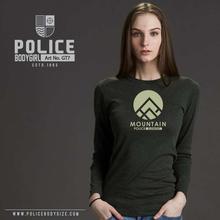 Police Grey 'Police Element' T-Shirt For Women (GT.7)