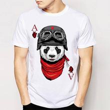 Panda A Card Printed Tshirt