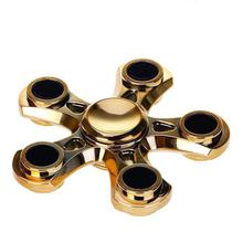 Aafno Pasal Fidget Spinner Professional Quality Bearings Amazing Spin Time Premium Quality Hand Spinner- Black/Golden