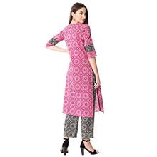 KHUSHAL K Women's Cotton Printed Kurta with Palazzo Set