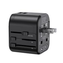 Usams US-CC173 T55 12W Dual USB Universal Travel Charger (US/AU/EU/UK)