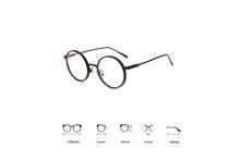 Black Clear Lens Retro Steampunk Style Round Sunglasses For Women
