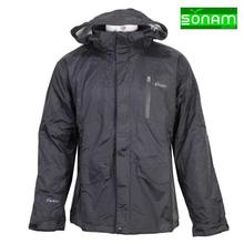 Sonam Gears Black 2 in 1 Waterproof+ Fleece Jacket For Men (346)