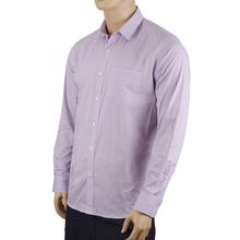Oxemberg Purple Checkred Printed Slim Fit Shirt For Men