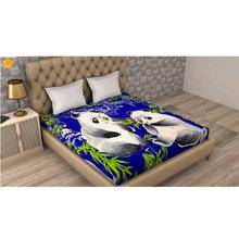 Velvet Panda Printed Premium Bedsheet