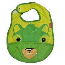 Green/Yellow Animal Printed Bib For Babies