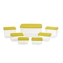 All Time Plastics Polka Container Set, 7-Pieces, Yellow