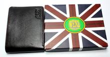 Mens Genuine Leather Wallet Dark Brown