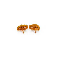 Black Stone Medial Stud Earrings For Women