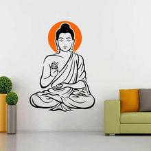 A33 - Buddha Printed Decorative Wall Sticker -  61cm*76cm - Black