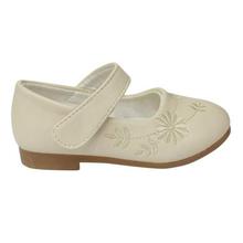 White Velcro Close Shoes For Girls