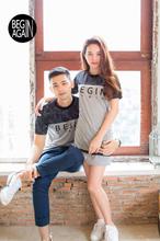 Begin Again Round Neck Couple set Grey/Black CBA-057