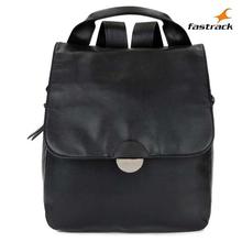 Fastrack Black Solid Backpack For Women - A0546PBK01