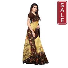 SALE-Anni Designer Women's Khadi Silk Printed Saree With