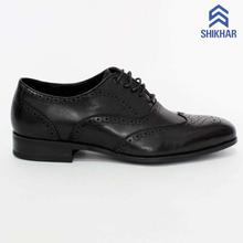 Shikhar Black Brogue Derby Formal Leather Shoes for Men - 803