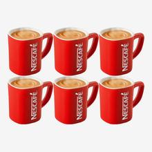 Nescafé Red Ceramic Tea & Coffee Mug Original -6pcs